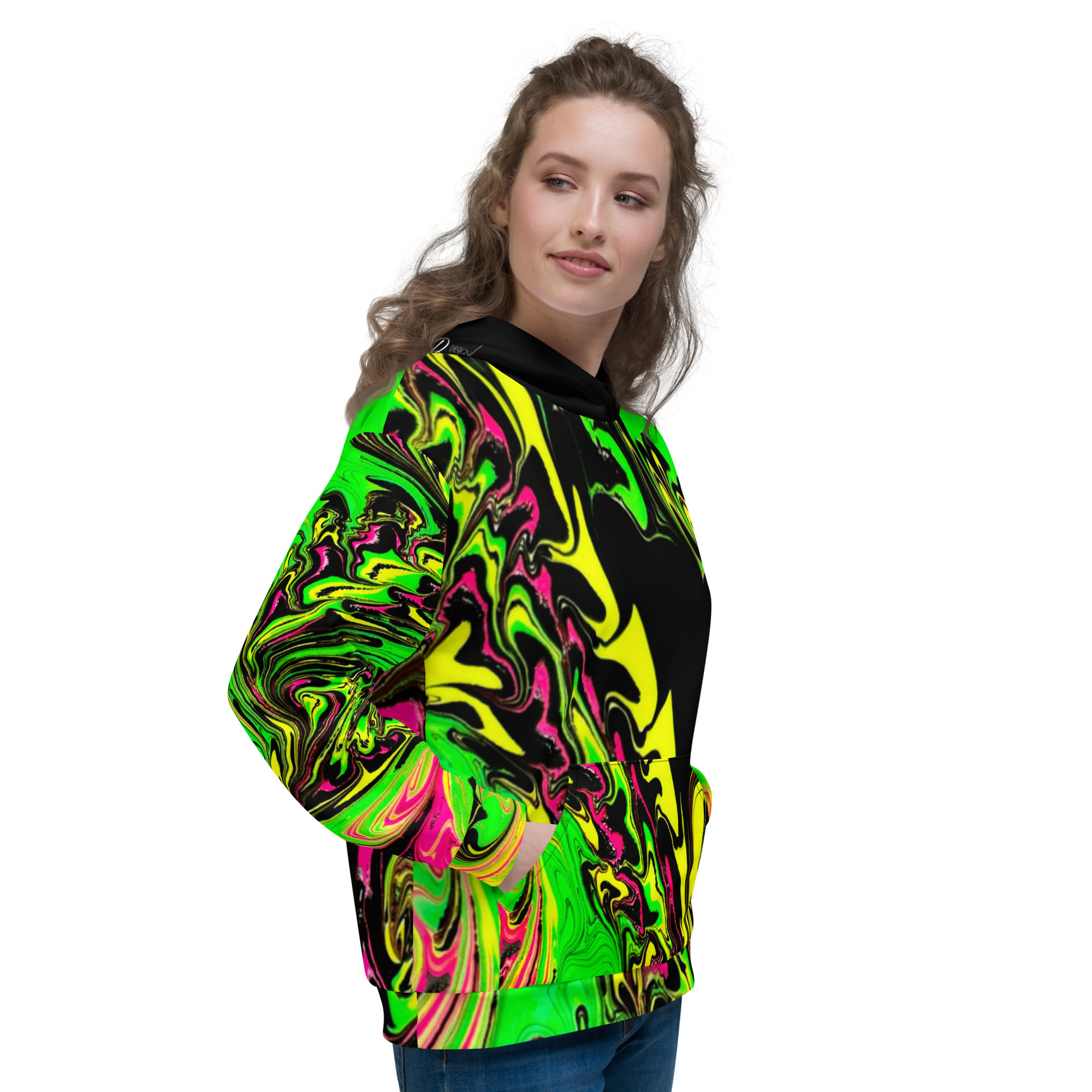 Full Swirl Universe Unisex Hoodie - Image 4