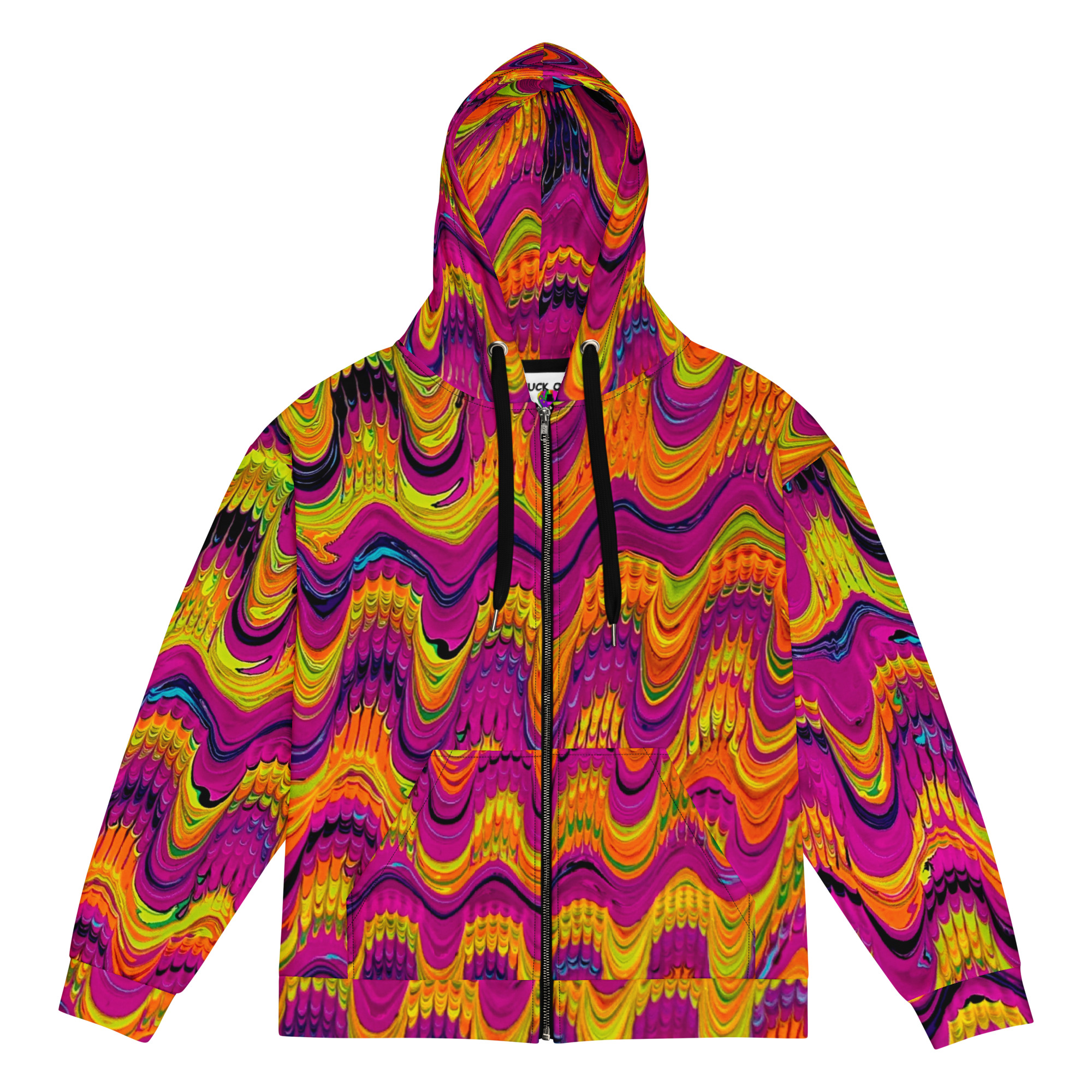 Brainwaves Design - Unisex zip hoodie - Image 4
