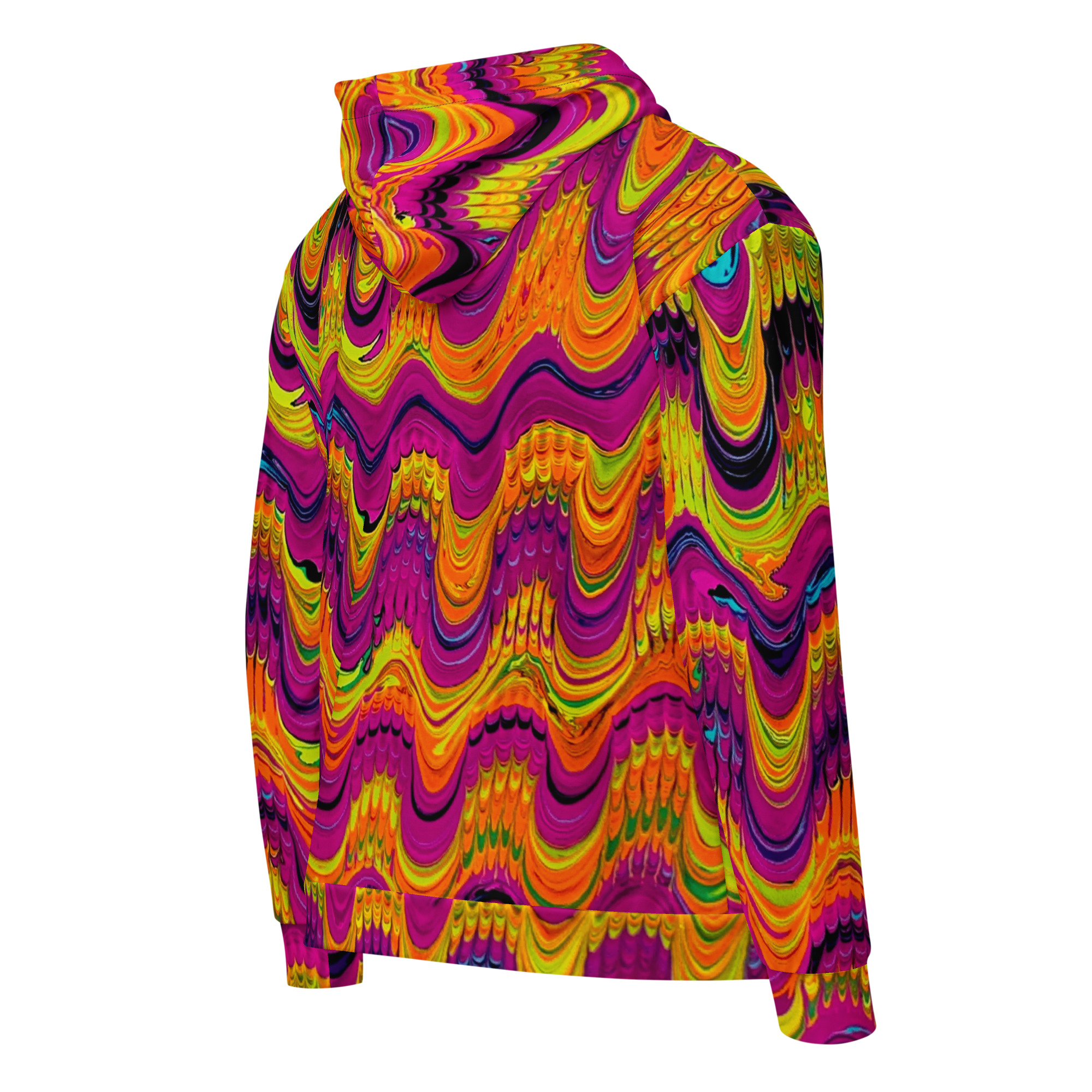 Brainwaves Design - Unisex zip hoodie - Image 6