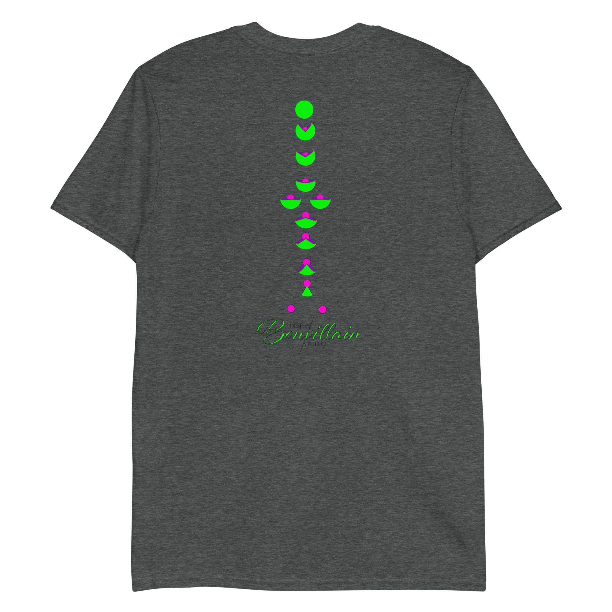 Basic Short-Sleeve Melting Multicolor Guitar Unisex T-Shirt - Image 4